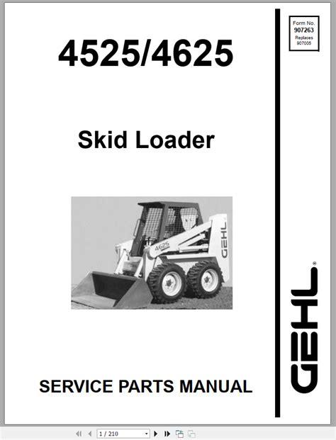 4625 gehl skid steer parts manual|new gehl skid steer prices.